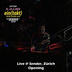 2BNow @ Sender - Zurich | Opening | Live Radio Cut
