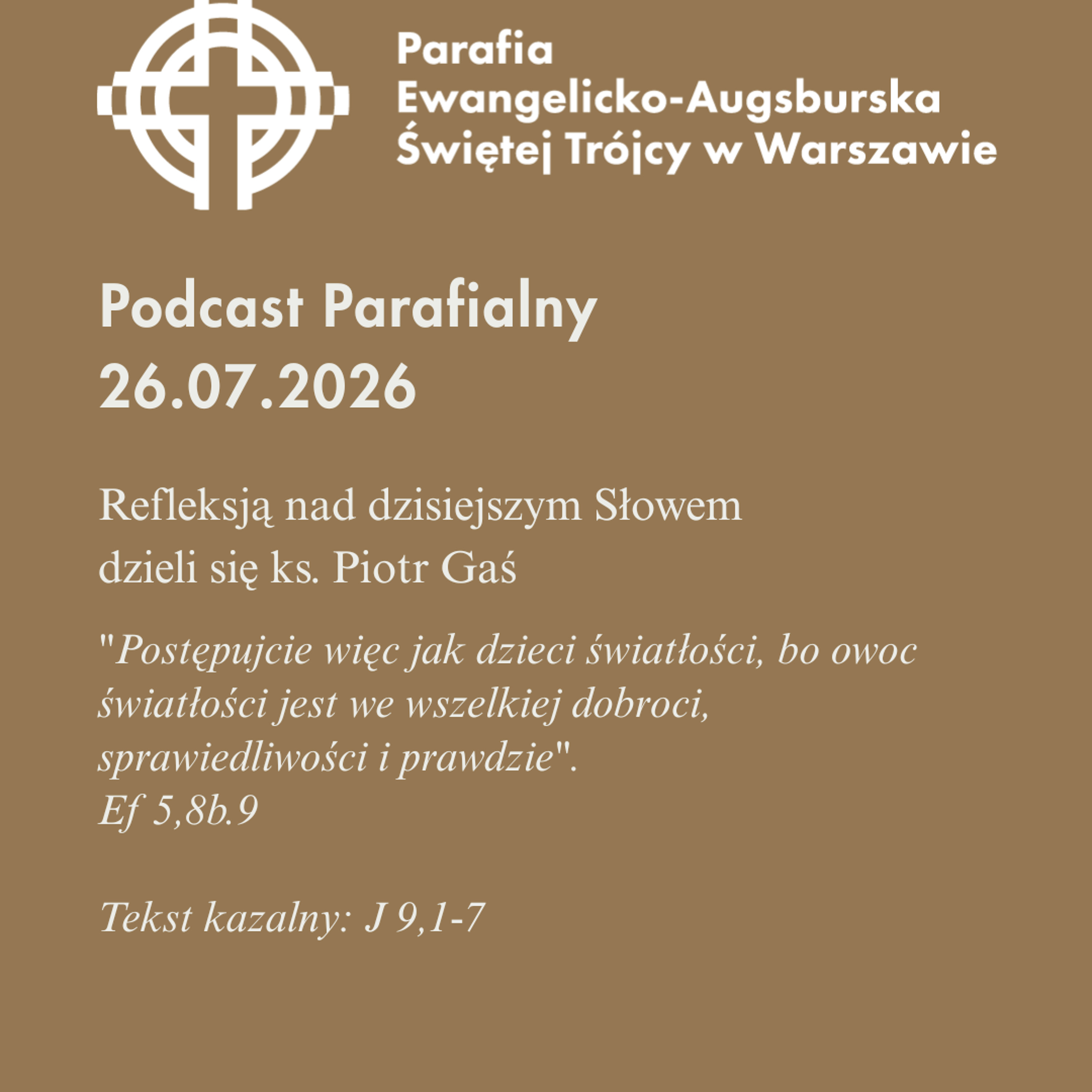 Niedziela ze Słowem, rozważanie z nabożeństwa 26 lipca 2026 episode artwork