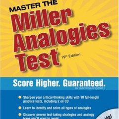 DOWNLOAD EBOOK 💗 Master the Miller Analogies Test 2006 by  Arco EPUB KINDLE PDF EBOO