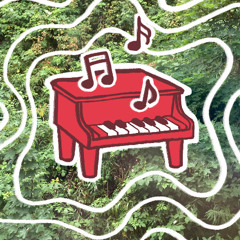 I got rain on my toy piano!