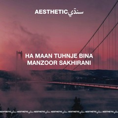Ha Maan Tuhnje Bina - Manzoor Sakhirani - Aesthetic Sindhi