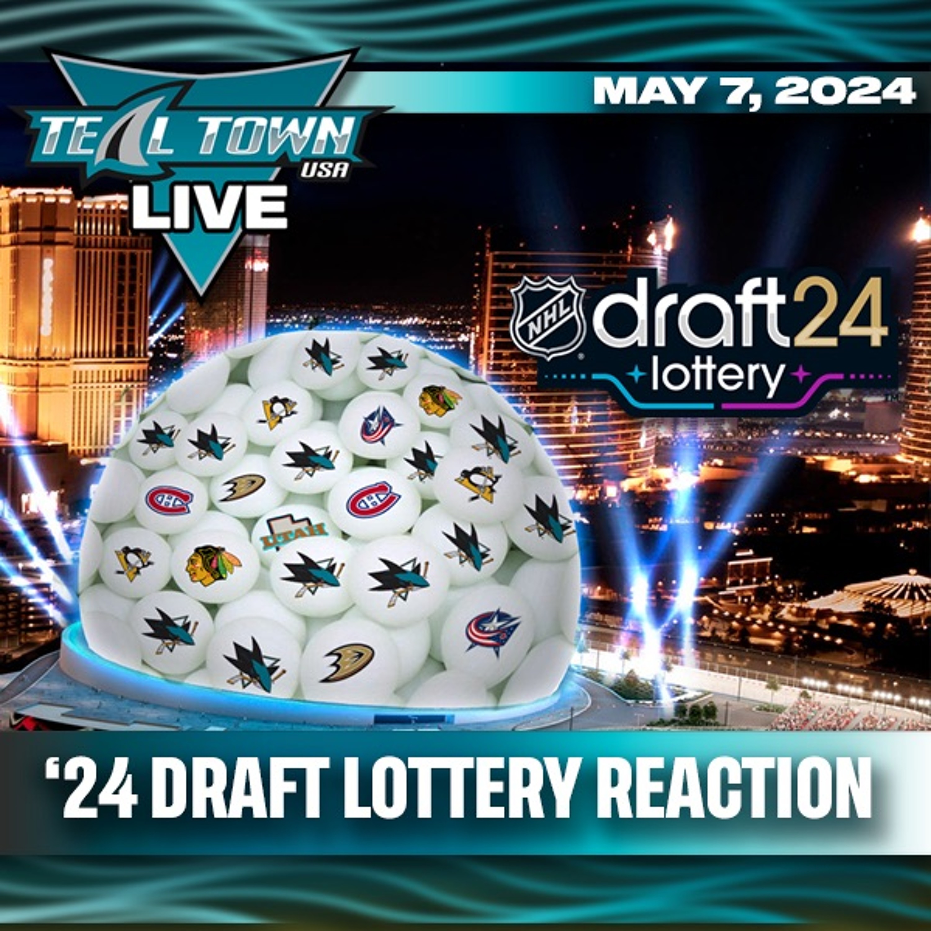 2024 NHL Draft Lottery Reaction, Sharks Win 1st Overall - 5/7/2024 - Teal Town USA Live