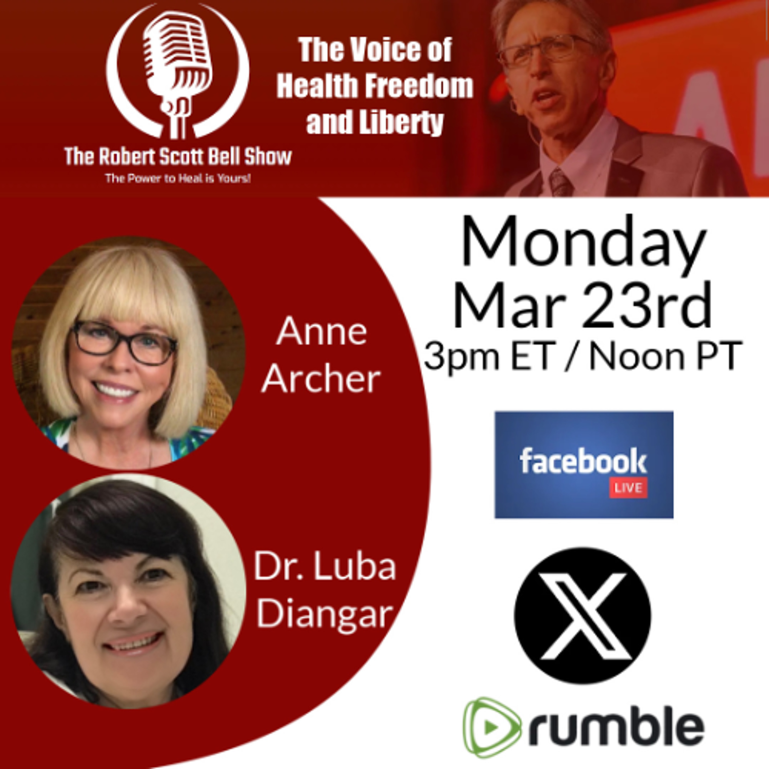 UK Doctor Censored, Anne Archer, Spiritual Healing, Dr Luba Diangar, Monicor Frequency Technology - The RSB Show 3-23-26