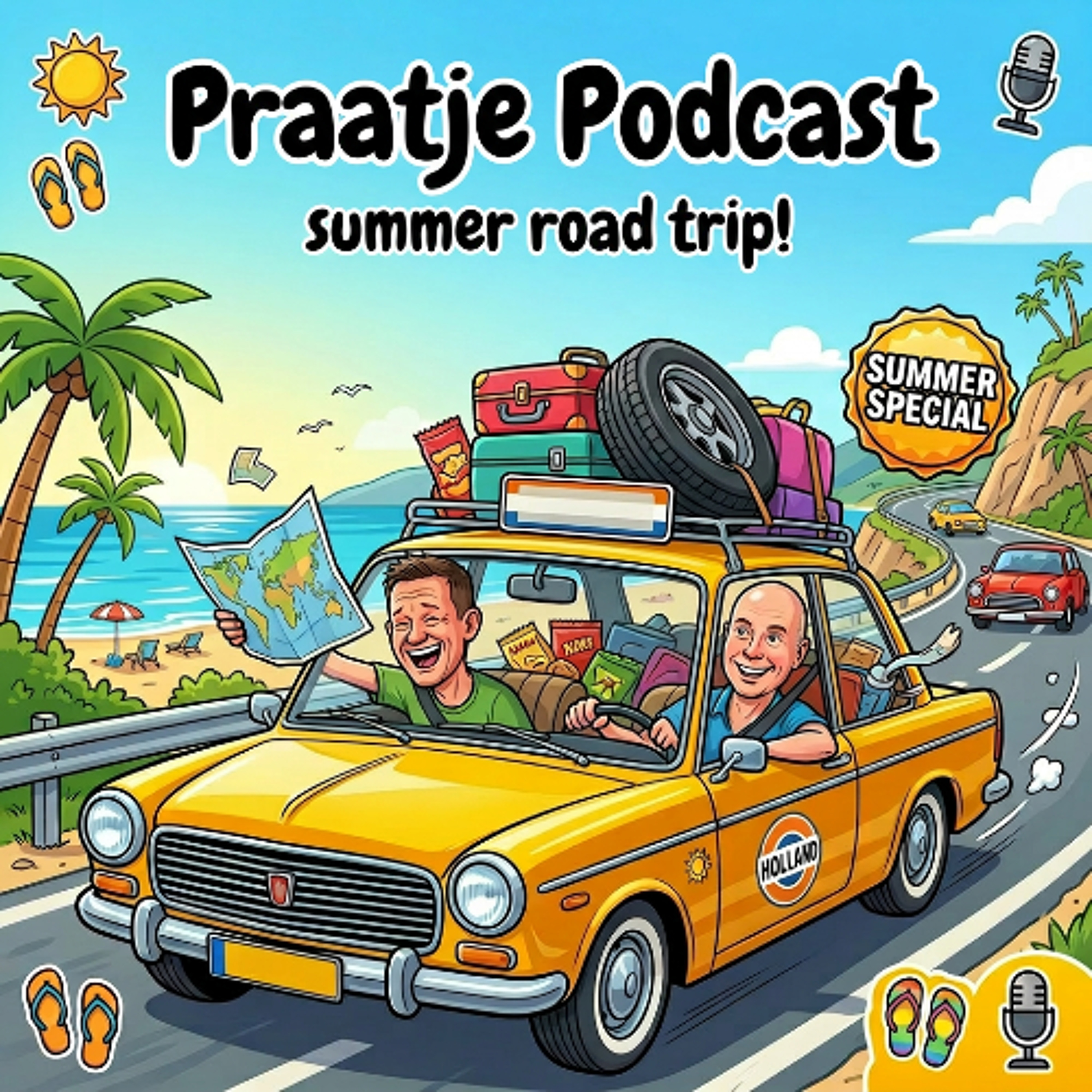 Binnenkort beschikbaar | Praatje Podcast Summer Road Trip 2026