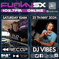 DJ Vibes at FunkySX HQ with Recap for an Old Skool Super Saturday