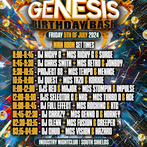 GENESIS 5/7/24 - DJ CARRZY -  MC HORNEY B2B MC GENNO D