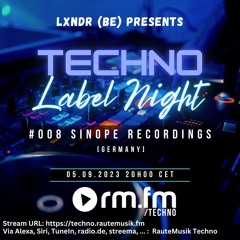 Techno Label Night 008 - Sinope Recordings (History 2018-2023)