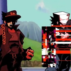 Friday Night Funkin - Suffering Siblings Glitchy Red & Glitchy Jotaro Vs Goku & Vegeta #fnf #cover