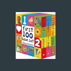 ??pdf^^ 📖 First 100 Board Book Box Set (3 books): First 100 Words, Numbers Colors Shapes, and Firs