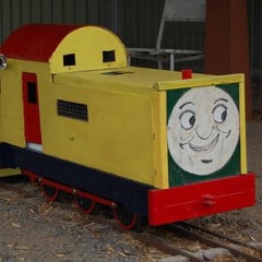 Roman Koz's Passing Parade with the President of the Euroa Minature Railway Club Wendy McDonald