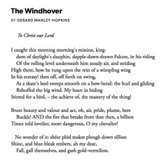 69 The Windhover by Gerard Manley Hopkins