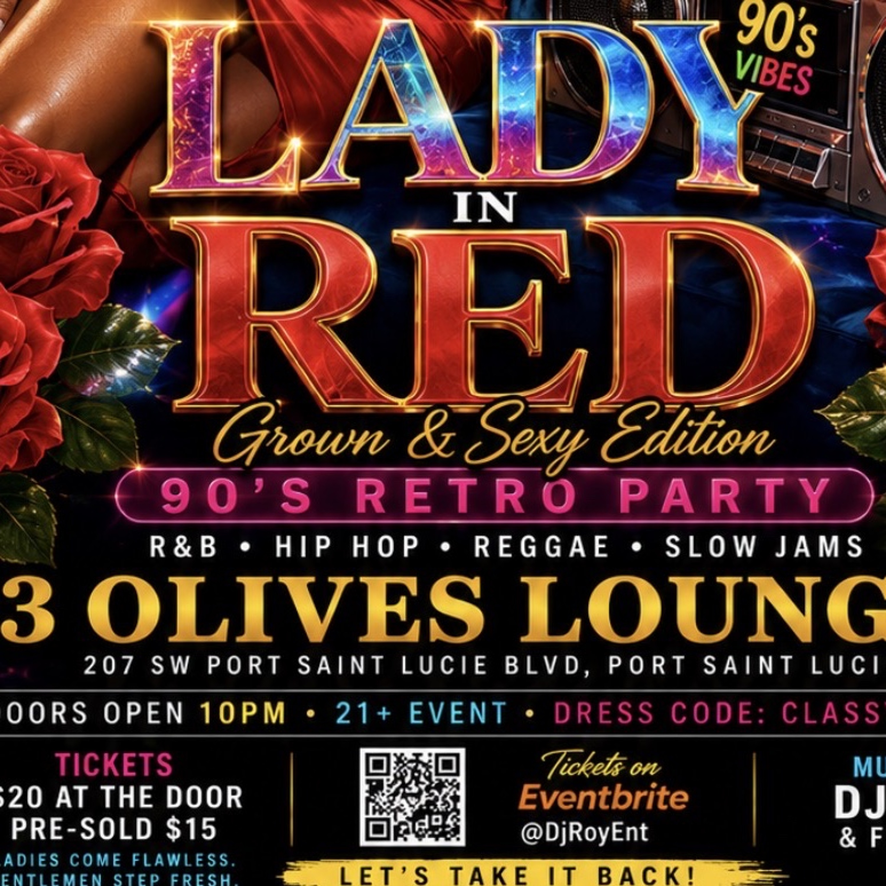LADY IN RED 90'S RETRO PARTY SHOWTIME SOUND X DJ ROY 9.5.26 LIVE AUDIO