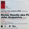Richie Hawtin Live @ Space of Sound (Macumba), Madrid 5/10/2000 DJ mix artwork - Electronic music tracklist cover image
