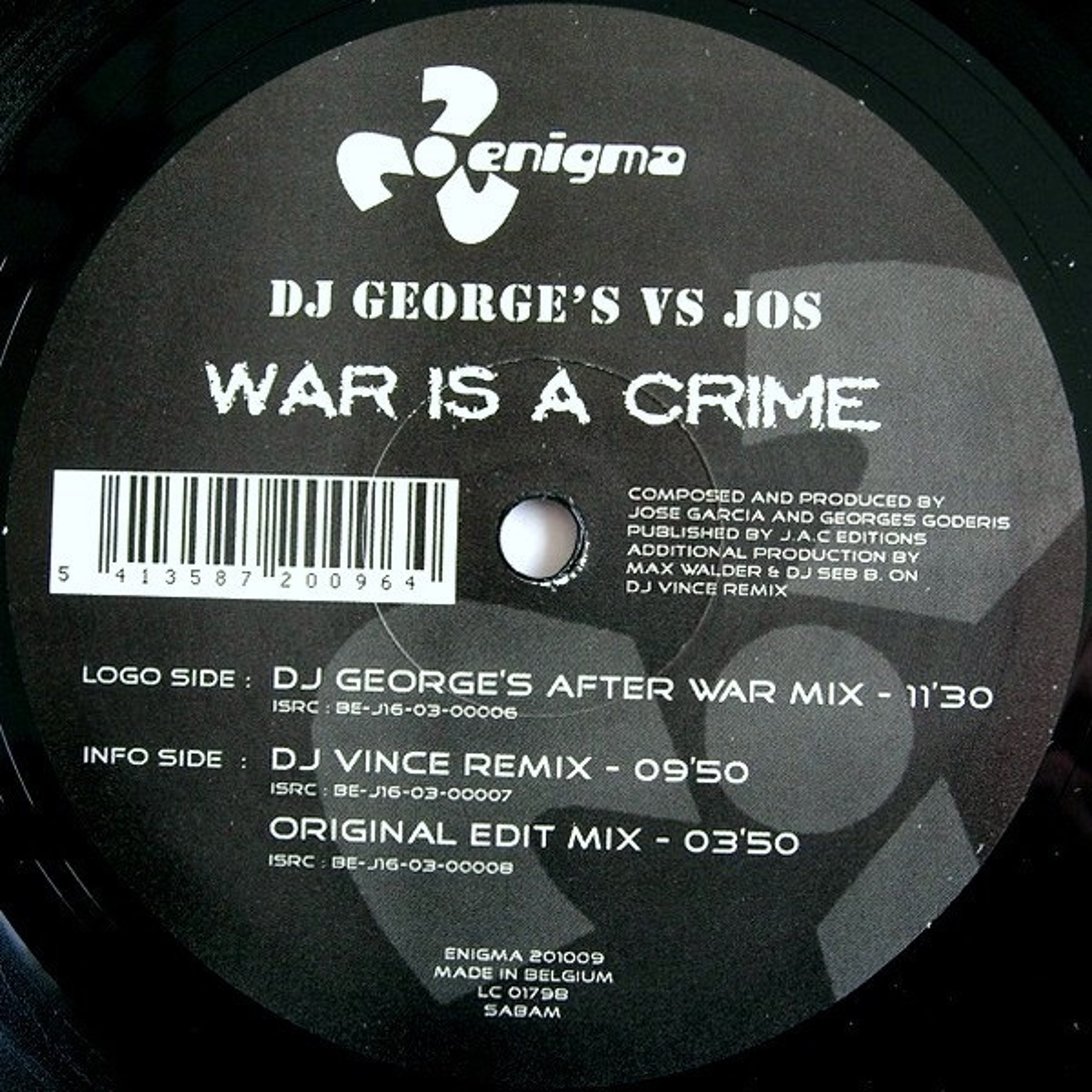 Dj George's vs Jos - WAR_IS_CRIME_REMIX dj Vince - Seb b & Max Walder
