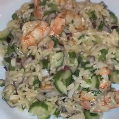 My Girl’s Spicy Onion Orzo