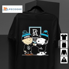 Port Adelaide Fc Charlie Brown Fist Bump Snoopy Shirt