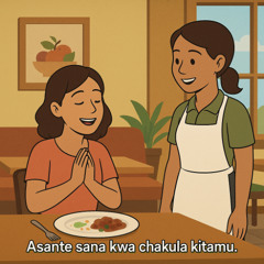 Asante sana kwa chakula kitamu.