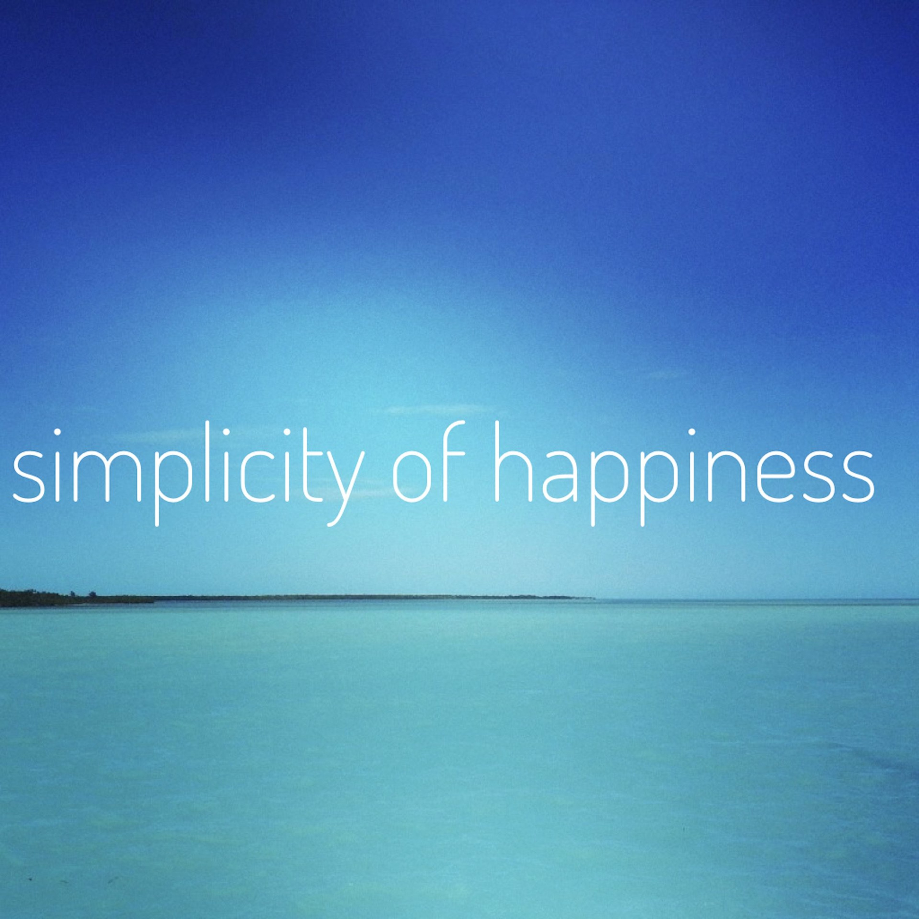 simplicity of happiness