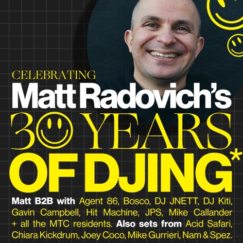 Matt Radovich B2B w' DJ Kiti at my 30 years of DJing anniversary party at Howler September 2023
