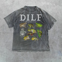 DILF Damn I Love Frogs 90s Vintage Graphic Comfort Colors Shirt