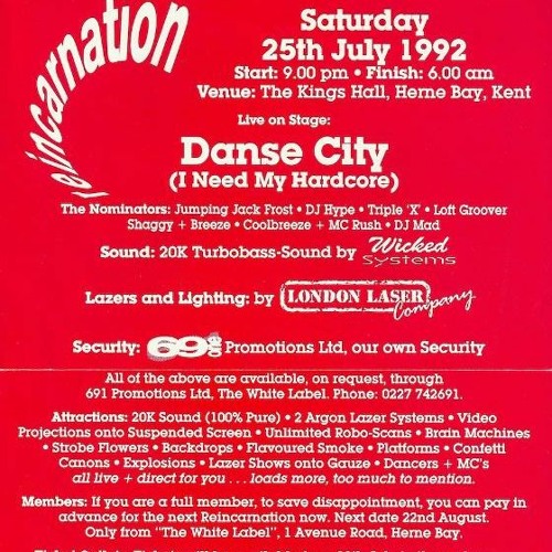 Jumping Jack Frost - Reincarnation - Herne Bay - 1992