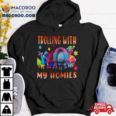 Trolls Trolling With My Homies Christmas Winter Holiday T Shirt