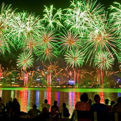 Perth Australia Day skyworks 2020 soundtrack featuring a tribute to Bon scott(ACDC)