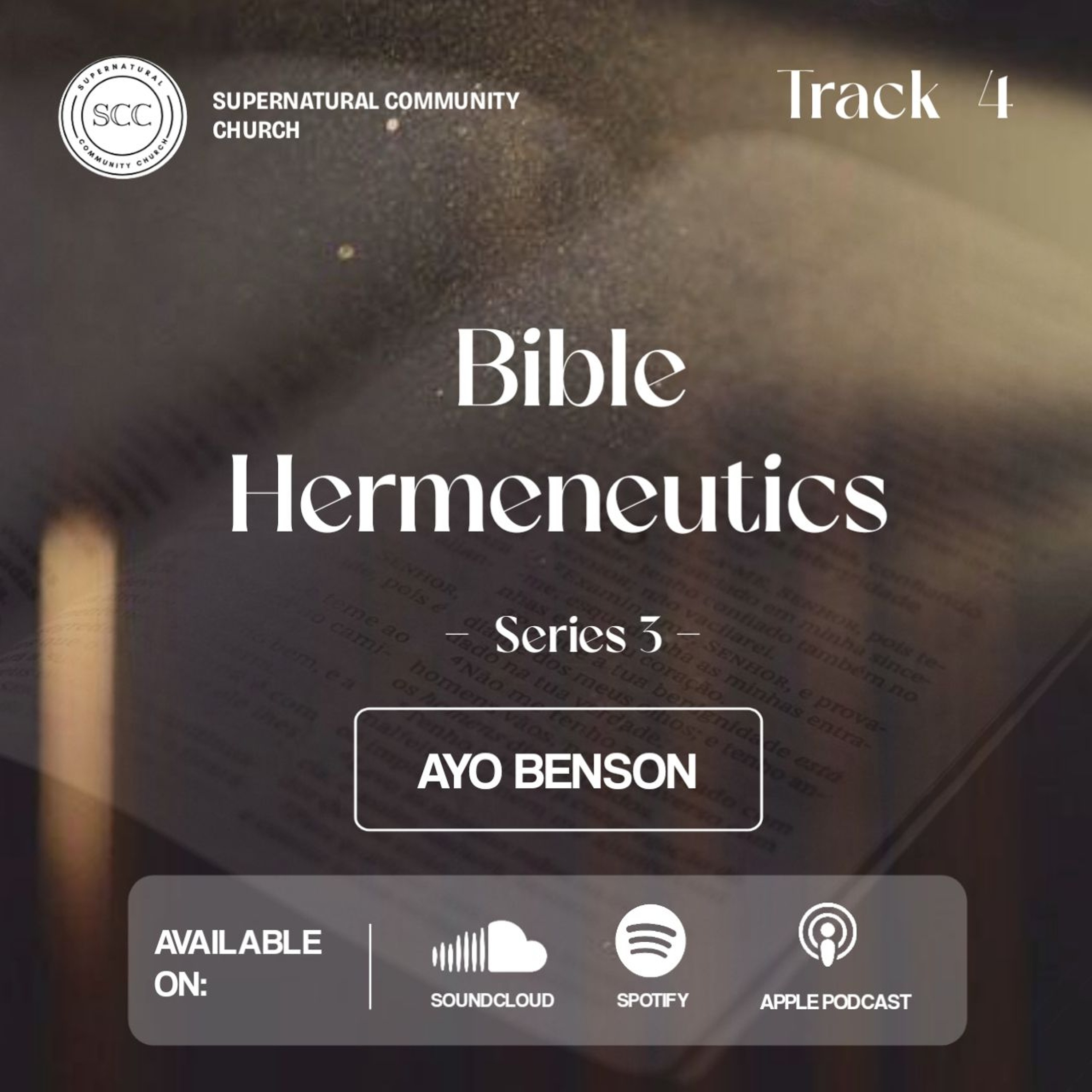 Bible Hermeneutics Series 3 (4)