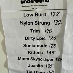 Underworld Tour 2024 Mix Set 1 (Manchester 12th & 13th March 24)