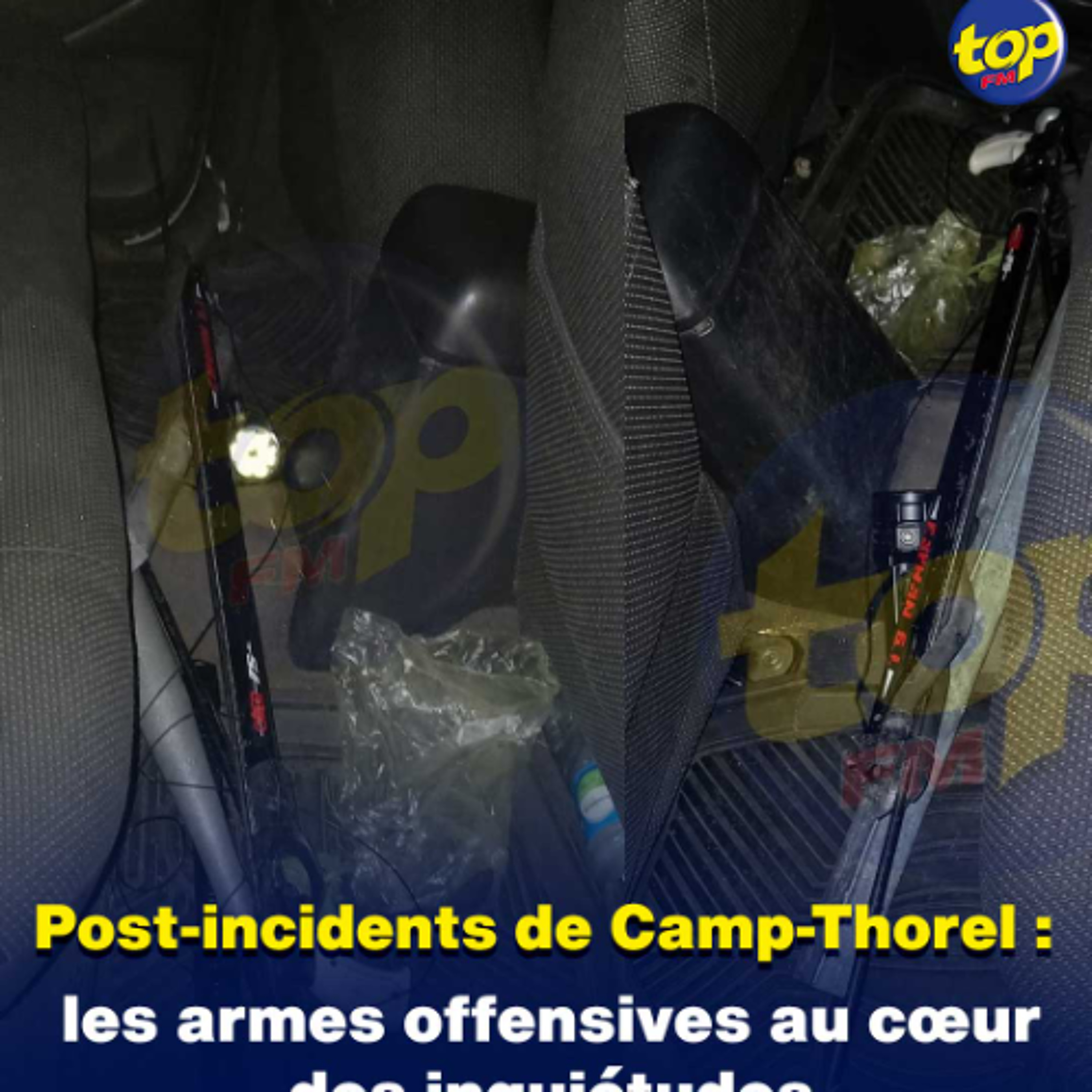 Post-incidents de Camp-Thorel : les armes offensives au cœur des inquiétudes
