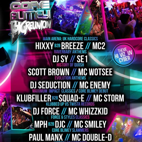 SQUAD - E B2B KLUBFILLER WITH MC STORM - THE CORE BLIMEY BIG REUNION - 10TH NOVEMBER 2018