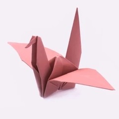 PINK PAPER CRANE