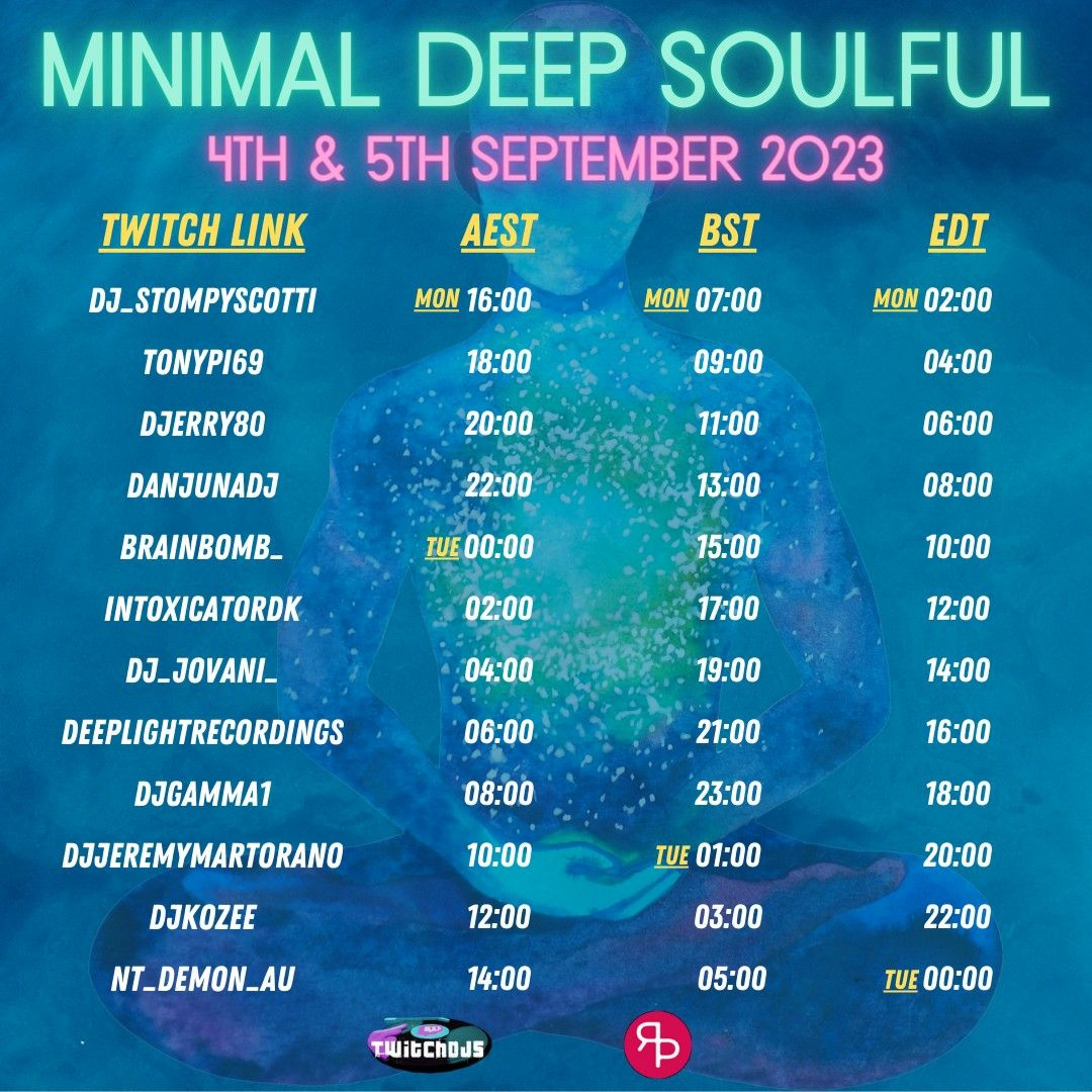 Twitch DJs Minimal Raid Train Beatport 100 - Minimal Deep Tech Top 100