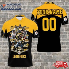 Pittsburgh Steelers Legends Team Great Player Signature Signed To All My Haters Jersey 2020 Nfl Season Polo Shirt