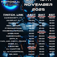 Twitch DJs Techno Raid Train 11.7.25