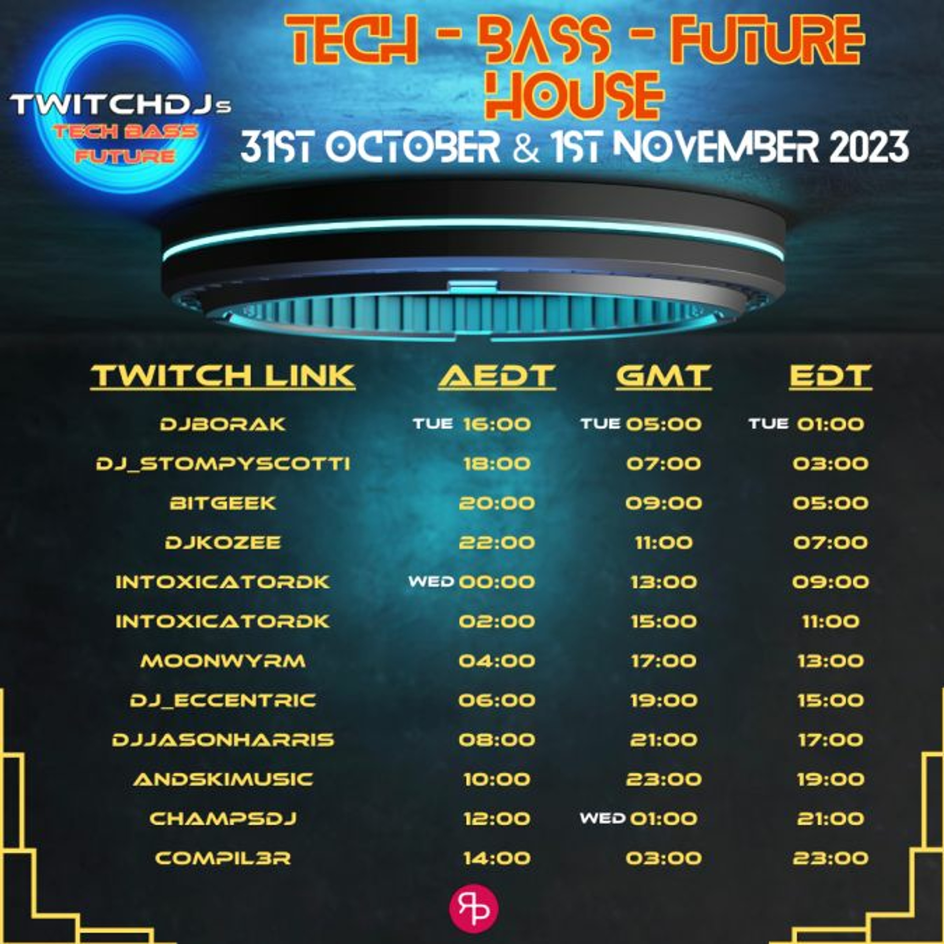 Twitch DJs Tech House Raid Train