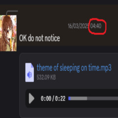 theme of sleeping on time