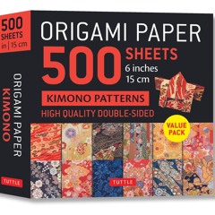 kindle👌 Origami Paper 500 sheets Kimono Flowers 6' (15 cm)