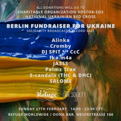 Our Society - Berlin Fundraiser for Ukraine support @ Refuge Worldwide