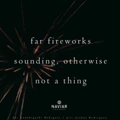 Fire Away Paul [naviarhaiku392 - far fireworks]