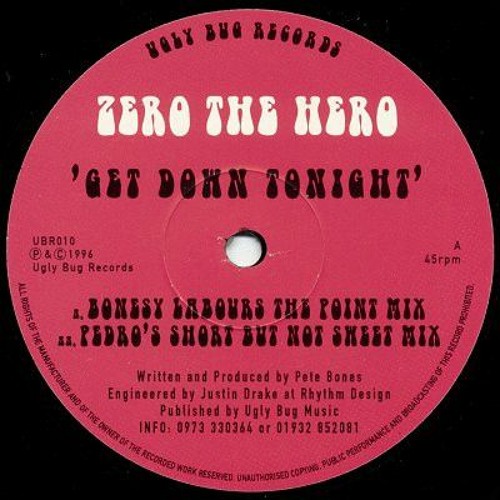 Zero The Hero – Get Down Tonight (Bonesy Labours The Point Mix) (1996)