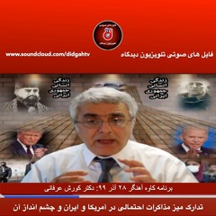 برنامه کاوه آهنگر: تدارک میز مذاکرات احتمالی در آمریکا و ایران و چشم انداز آن