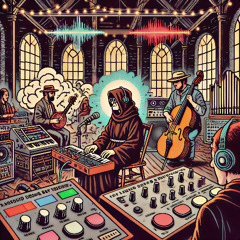 The Monks Borrow a Drum Machine
