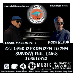 #38. October 12. Radio Ibiza Paradis Sunday Feelings Program Compilation by Kode Bleuu