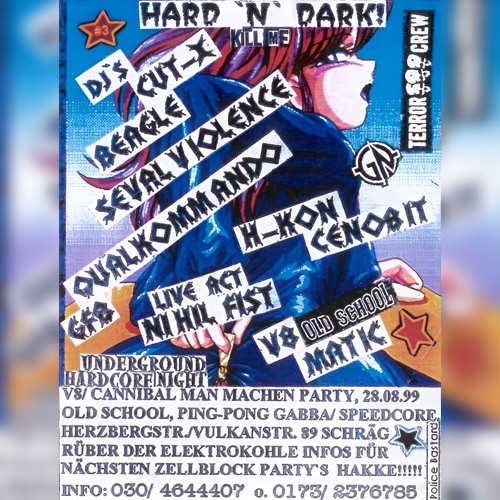 V8 & GFB @ Cellblock 89 - Hard N Dark! (1999 - Tape)