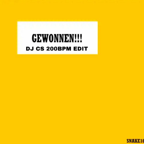 GEWONNEN!!! Snake16 - DJ CS 200BPM EDIT