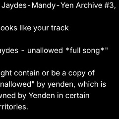 jaydes - unallowed *fit for upload* (slowed)