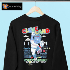 Mario Cleveland Guardians Baseball Power Up Shirt