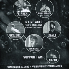 Warmup RAW´n´LIVE DJ-Set@ alte Papierfabrik Spechthausen 04.02.2023