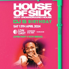 Harvz -Live - House of Silk - DJ S Birthday - Sat 13th April 2024 - LDN East - London